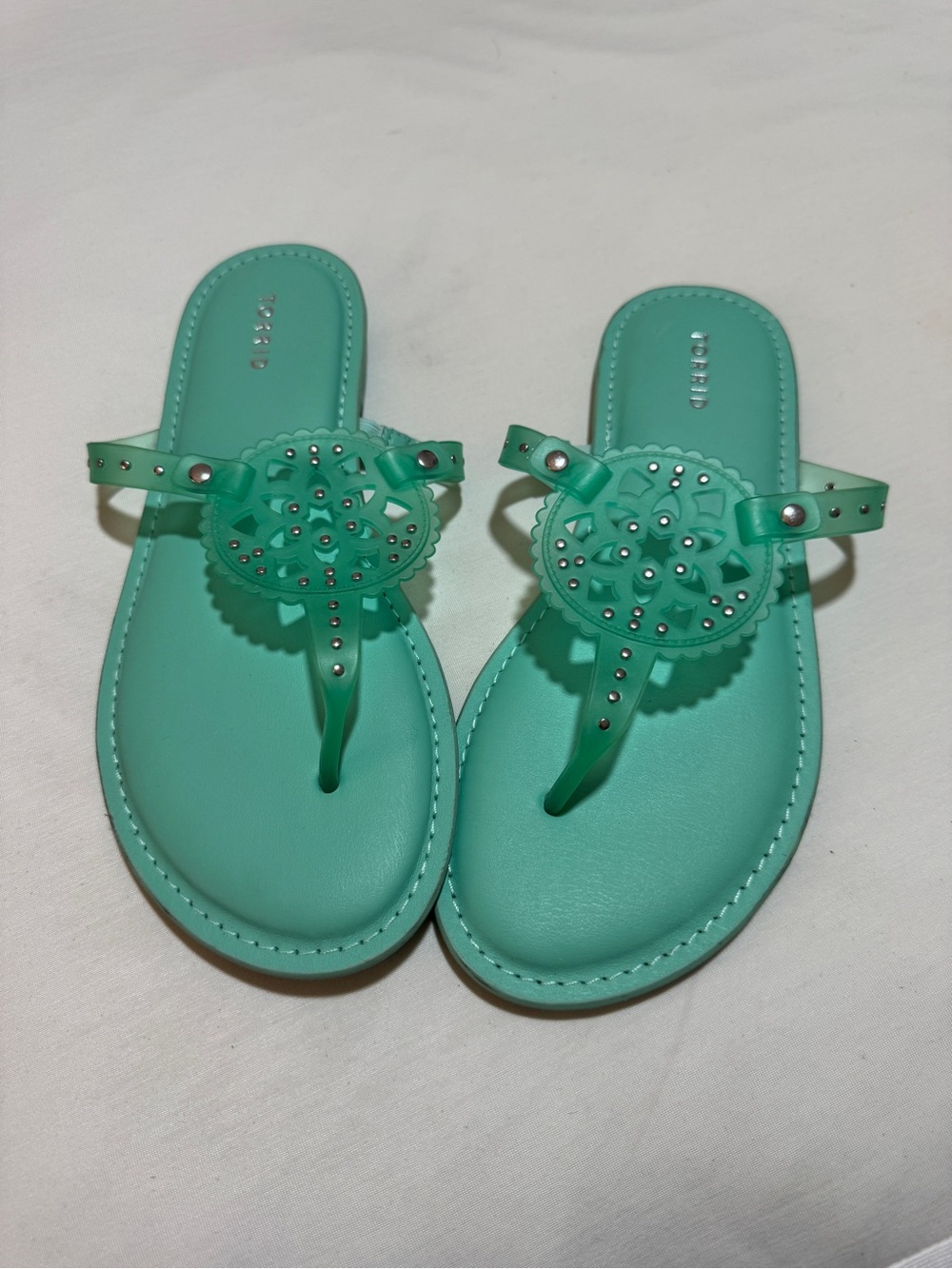 Torrid Women’s Turquoise Decorative Thong Sandals